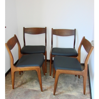 krzesło richbilt lata 60 detal drewna